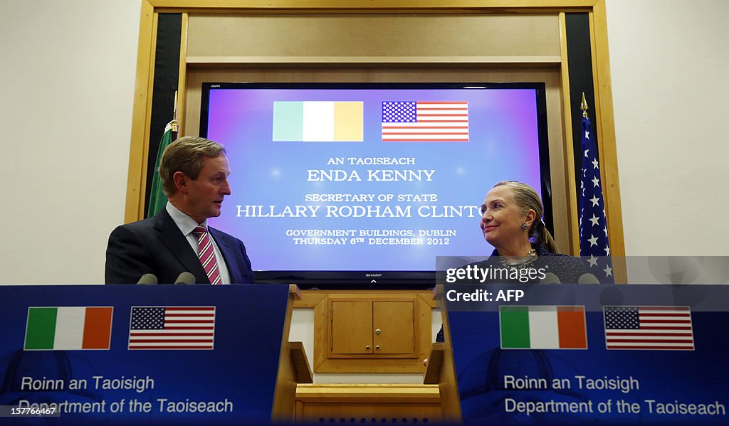 IRELAND-US-OSCE-CLINTON