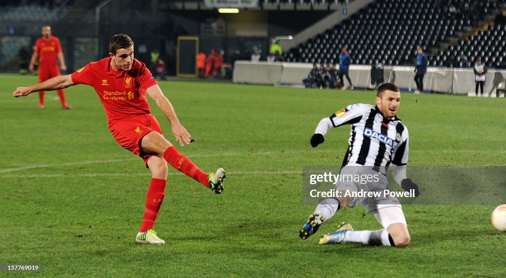 Udinese Calcio v Liverpool FC - UEFA Europa League