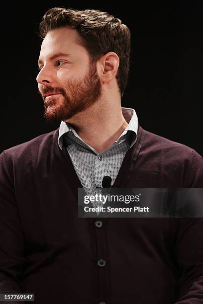 Napster cofounder Sean Parker speaks at a Spotify event on December 6, 2012 in New York City. Metallica recently announced that their music will now...