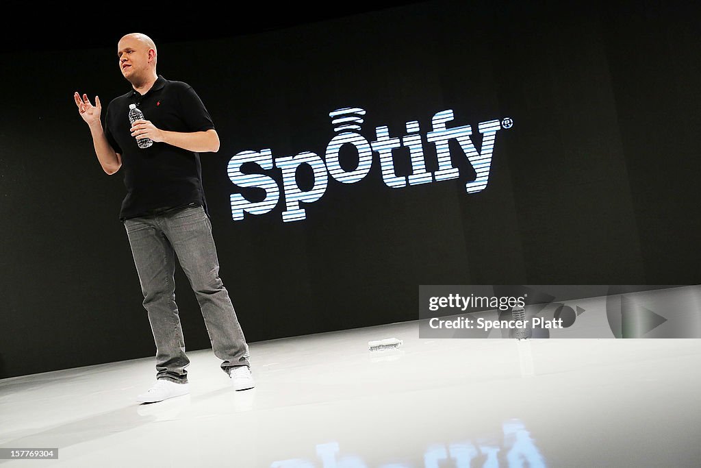 Spotify Holds Press Event In New York