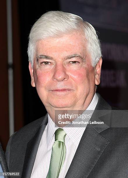Senator Chris Dodd, Chairman and CEO, Motion Picture Association of America attends the Content Protection Summit produced by Variety and CDSA at...
