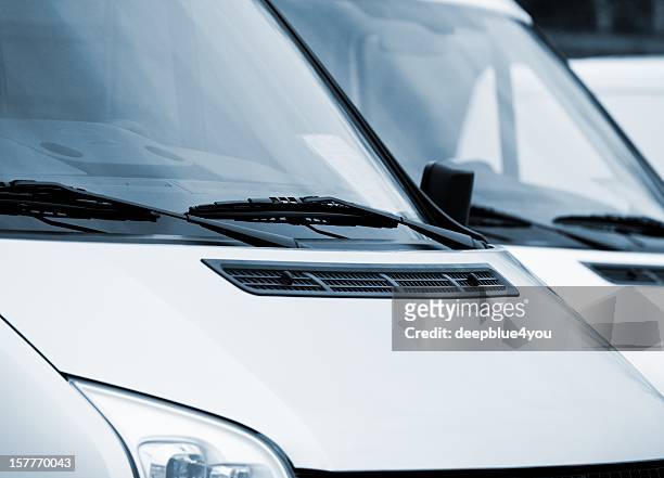 front part of vans - luton stock pictures, royalty-free photos & images