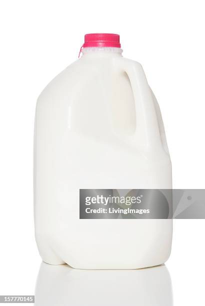 jug of milk - gallon stockfoto's en -beelden