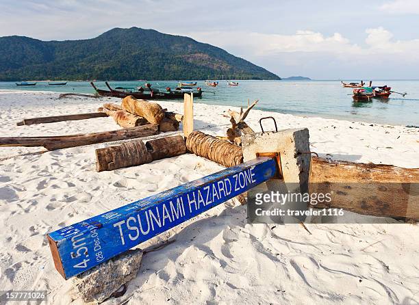 koh lipe, thailand - 2004 indian ocean earthquake and tsunami stock pictures, royalty-free photos & images