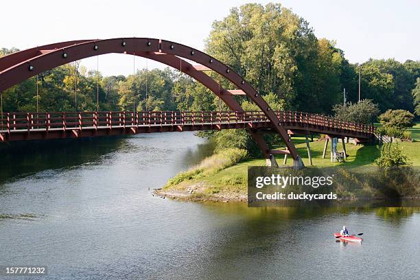 el tridge y piragüista - midland fotografías e imágenes de stock