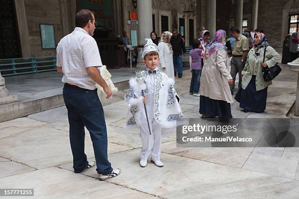 turkish boy ready for circumcision - women circumcision stock pictures, royalty-free photos & images