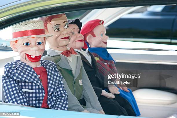mortimer snerd, jerry mahoney, charlie mccarthy, howdy doody puppets - charlie mccarthy puppet fotografías e imágenes de stock