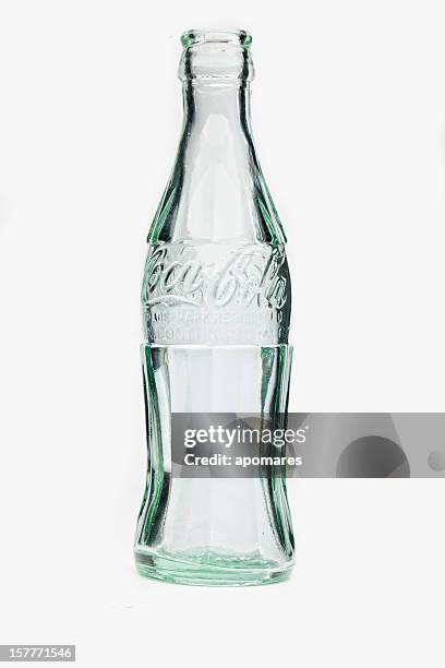 1916 coca cola contour flasche. leer. - cola stock-fotos und bilder