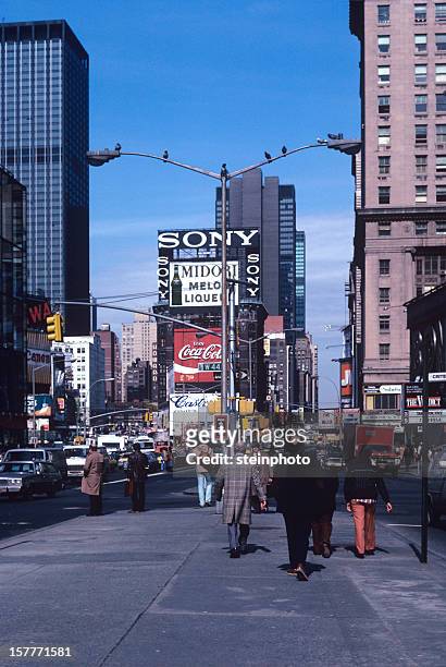 times square new york 1982 - 1980 stock pictures, royalty-free photos & images