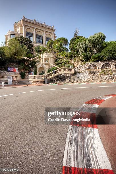 monaco grand prix and casino - montecarlo stock pictures, royalty-free photos & images