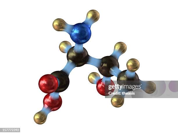 amino acid threonine - amino acid stockfoto's en -beelden