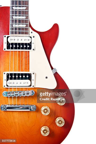 gibson les paul standard electric guitar - gibson les paul stock-fotos und bilder