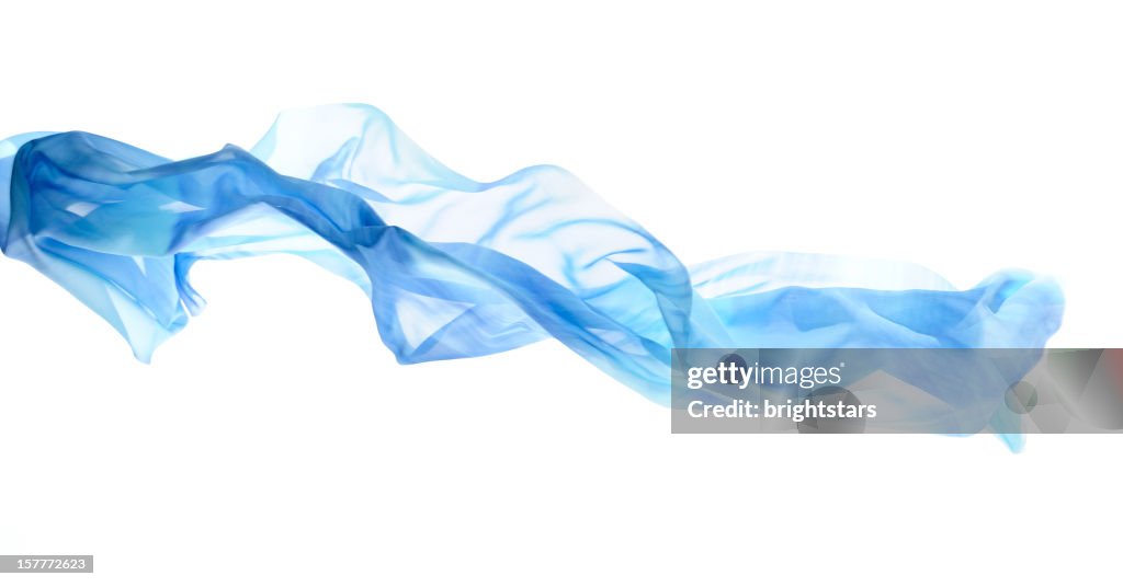 Flying blue silk
