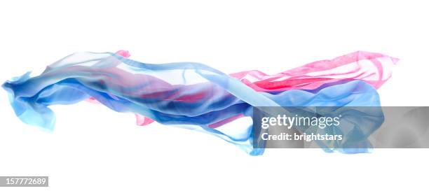 isolated flying silk - multi colored skirt bildbanksfoton och bilder
