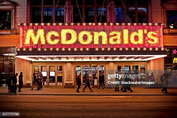 mcdonalds - mcdonalds restaurant stock pictures, royalty-free photos & images