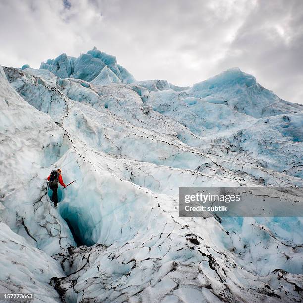 glaciar escalada a - skaftafell fotografías e imágenes de stock