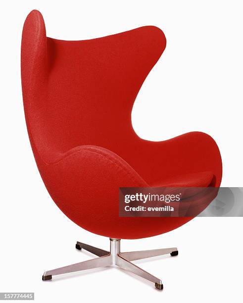 armchair - egg chair stockfoto's en -beelden