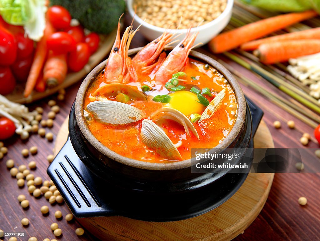 Korean Seafood Tofu Stew