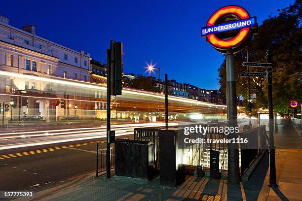 london underground sign - london-underground-night-tube stock pictures, royalty-free photos & images