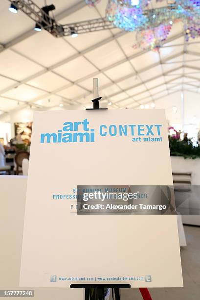 General view during the 5th Annual Museum Professionals & Curators Brunch at Art Miami VIP Lounge on December 6, 2012 in Miami, Florida.