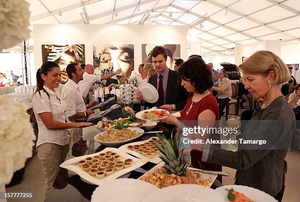 General view during the 5th Annual Museum Professionals & Curators Brunch at Art Miami VIP Lounge on December 6, 2012 in Miami, Florida.