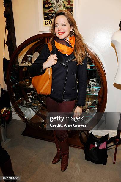 Marieh Delfino attends Beth Yorn's Jewelry Show at Roseark on December 5, 2012 in West Hollywood, California.