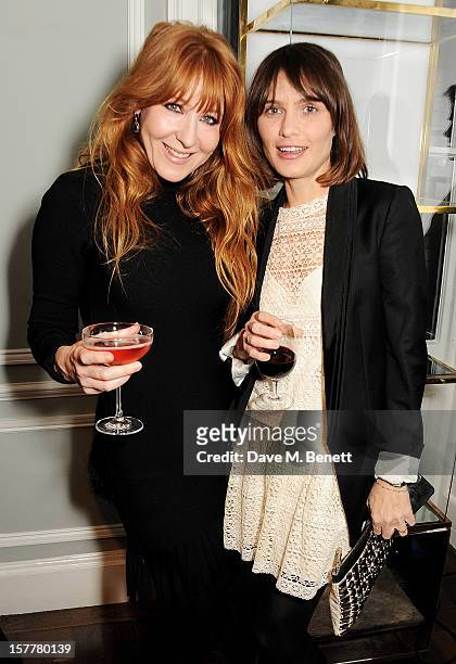 Charlotte Tilbury and Sheherazade Goldsmith attend the launch of Temperley London's Mayfair flagship store on December 6, 2012 in London, England.