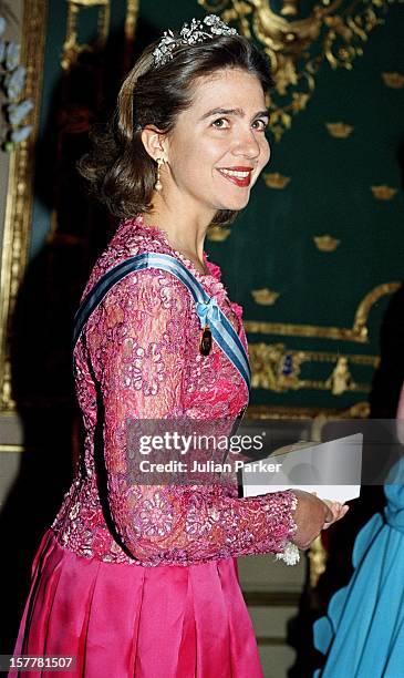 Infanta Cristina Of Spain During The Celebration For King Carl Gustav Of Sweden'S 50Th Birthday.