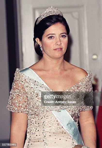 Princess Alexia Of Greece Attends Queen Margrethe Ii Of Denmark'S 60Th Birthday Celebrations In Copenhagen.Gala At Christiansborg Palace.