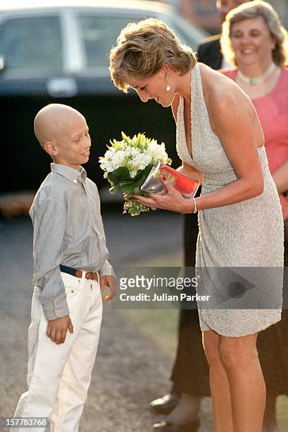 Diana, Princess Of Wales Attends The Serpentine Gallery Summer Party.