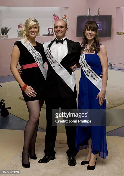 Allyson Wicklen, Ross Hatfield And Louisa Batchelor Pose For Photographs At The Rosemary Conley Diet And Fitness Magazine Slimmer Of The Year Awards...