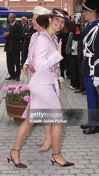 Crown Princess Victoria Of Sweden Attends The Christening Of Crown Prince Willem-Alexander & Crown Princess Maxima Of Holland'S Daughter...