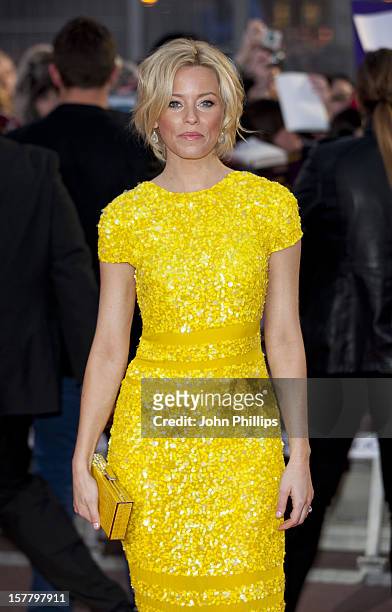 Elizabeth Banks Arrives At The European Premiere Of 'The Hunger Games' At The O2 Arena On March 14, 2012 In London.