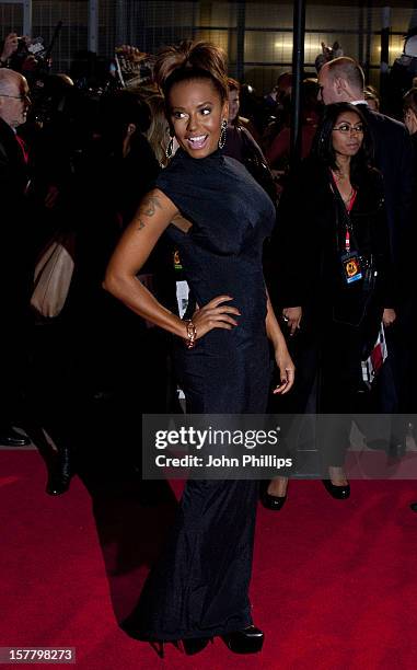 Mel B Arrives At The European Premiere Of 'The Hunger Games' At The O2 Arena On March 14, 2012 In London.