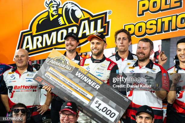 Andre Heimgartner driver of the R&J Batteries Chevrolet Camaro ZL1 during the Beaurepaires Sydney SuperNight, part of the 2023 Supercars Championship...