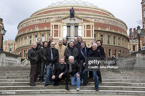 Members Of Bands Performing In The Solid 60S Silver Show Pose For Photographs Outside The Royal Albert Hall In Central London, To Launch The 25Th...