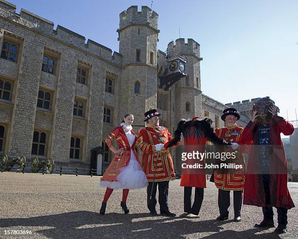 Yeoman John Keohane And Phil Wilson With Designs Modelled By Mash Models. Beefeater 24 Gin And The Design Museum Have Helped To Commission Fashion...