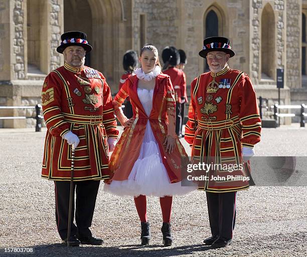 Yeoman John Keohane And Phil Wilson With Designs Modelled By Mash Models. Beefeater 24 Gin And The Design Museum Have Helped To Commission Fashion...