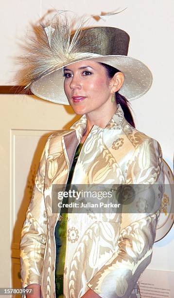 Crown Prince Frederik & Crown Princess Mary Of Denmark Visit Australia.Visit To The University Of Tasmania Centre For The Arts In Hobart.