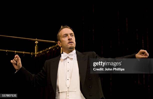 Derren Brown On Stage For The 'Enigma' Stage Show At The Adelphi Theatre, The Strand, London.