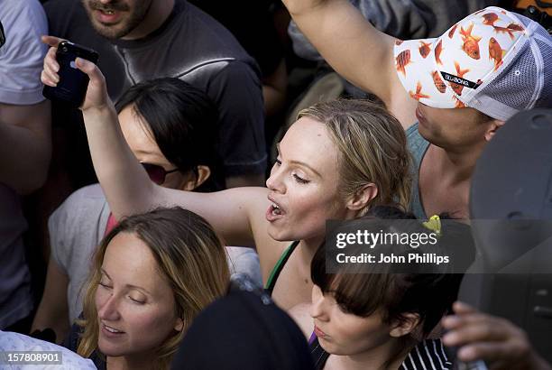 Michelle Dewberry, Former Winner Of 'The Apprentice' Tv Series, Attends A Flash Mob Tribute To Michael Jackson Outside Liverpool Street Station In...