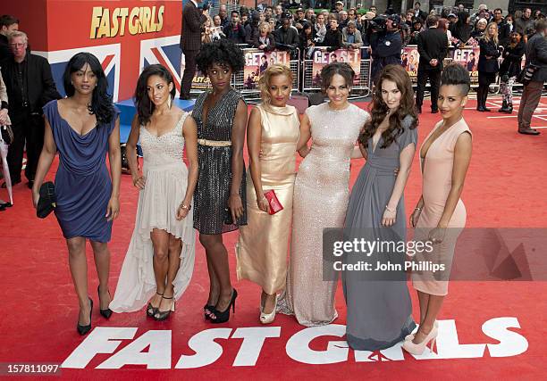 Tiana Benjamin, Hannah Frankson, Lashana Lynch, Lorraine Burroughs, Leonora Crichlow, Lily James And Dominique Tipper Arriving At The World Premiere...