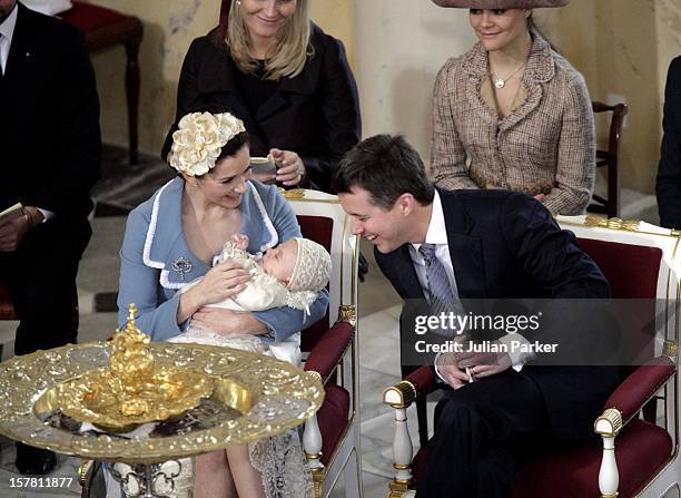 The Christening Of Crown Prince Frederik & Crown Princess Mary Of Denmark'S Son Christian Valdemar Henri John At The Palace Chapel, Christiansborg...