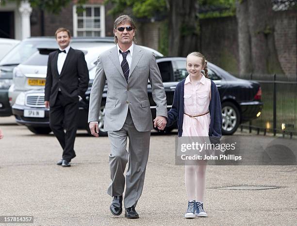 Sean Bean And His Goddaughter Phoebe Armstrong Arriving At The English National Ballet Summer Party At The Orangery, Kensington Gardens, London.