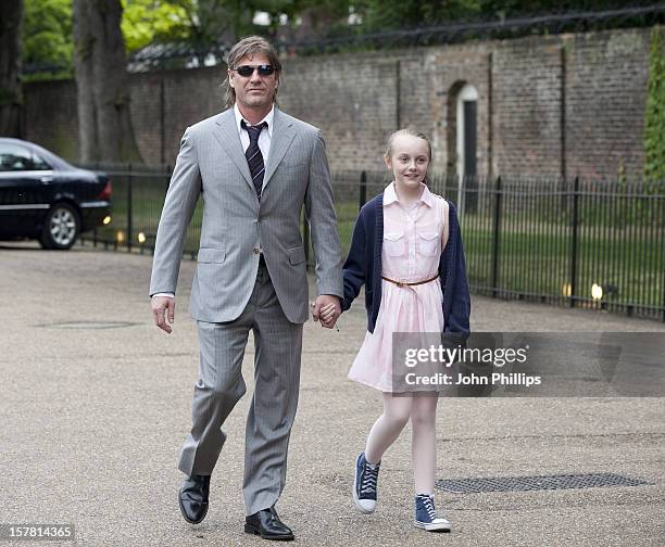 Sean Bean And His Goddaughter Phoebe Armstrong Arriving At The English National Ballet Summer Party At The Orangery, Kensington Gardens, London.