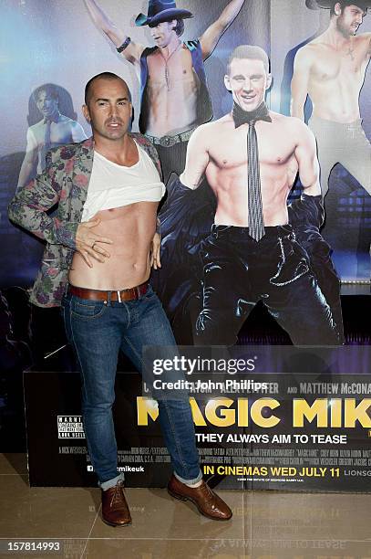 Louie Spence Arriving At A Special Film Screening Of Magic Mike At The Mayfair Hotel, London.