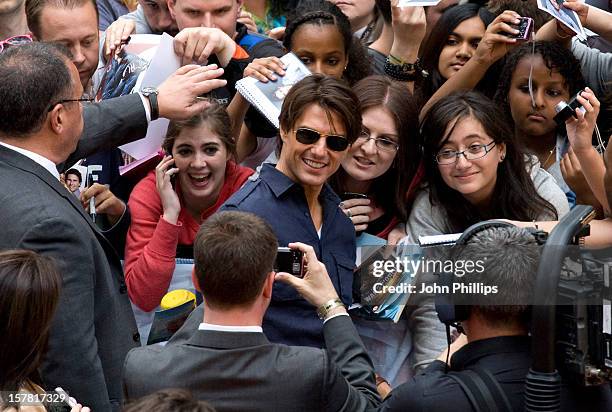 Tom Cruise At The Knight And Day Premiere At The Odeon Cinema In Leicester Square, Central London.