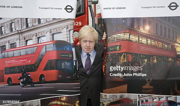 Mayor Boris Johnson Unveils The Final Design For A New Double Decker Bus In London. This Bus Will Be Based On The Jump-On, Jump-Off,...