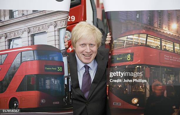 Mayor Boris Johnson Unveils The Final Design For A New Double Decker Bus In London. This Bus Will Be Based On The Jump-On, Jump-Off,...