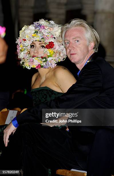 Lady Gaga Attending The Philip Treacy Fashion Show, Held At The Royal Courts Of Justice As Part Of London Fashion Week.